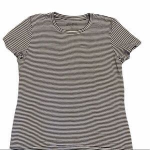 Eddie Bauer XL Blue & White Striped Shirt